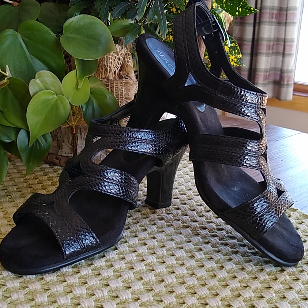Aerosoles Black Sandals